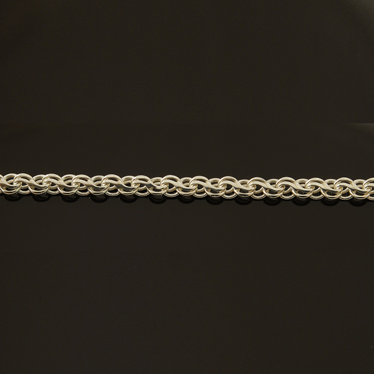 Серебряная цепочка на заказ плетение Ручеек (цена за грамм)