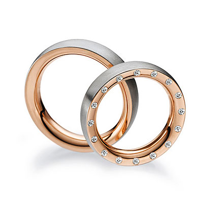 Обручальные кольца на заказ гладкие прямоугольные с бриллиантами (Вес пары: 12 гр.)