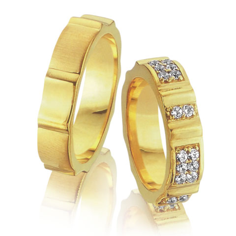 Обручальные кольца из жёлтого золота на заказ (Вес пары: 11 гр.)