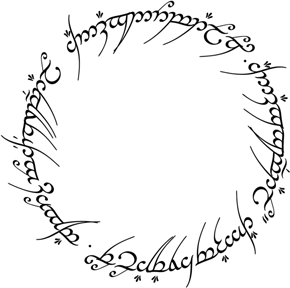 Обручальные кольца с гравировкой в стиле колец всевластия из Властелина колец на заказ (Вес пары: 15 гр.)