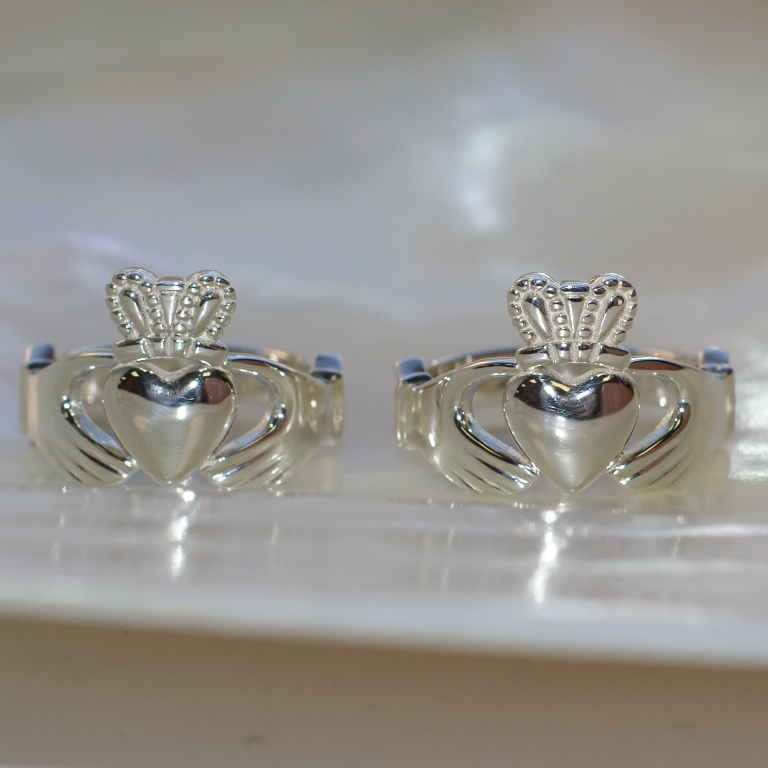 Кладдахские обручальные кольца из белого золота (Вес пары: 16 гр.)