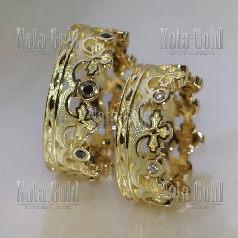 Ювелирная мастерская Nota-Gold изготовила обручальные кольца на заказ