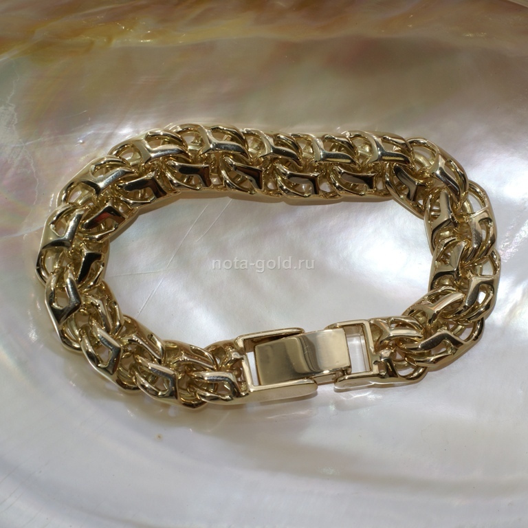 Ювелирная мастерская Nota-Gold изготовила на заказ мужской браслет.
