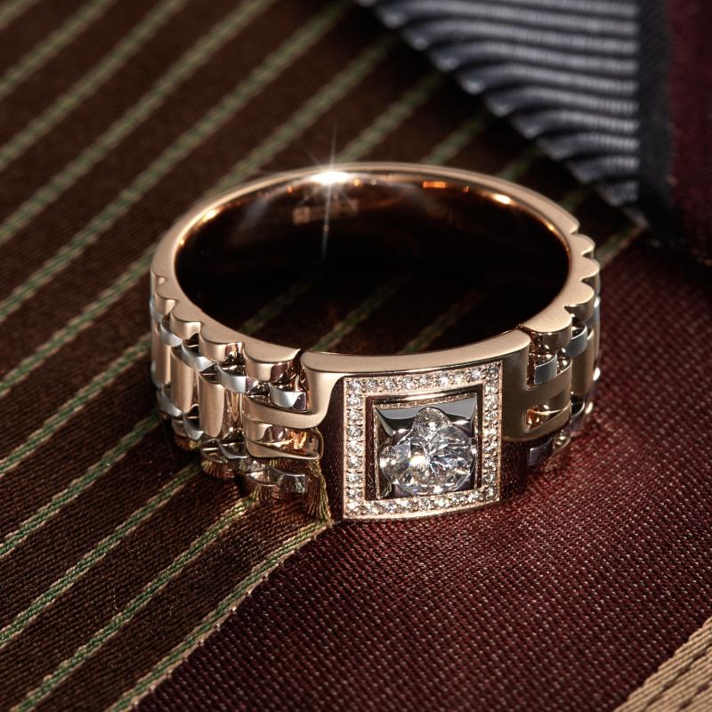 Мужское кольцо с бриллиантами