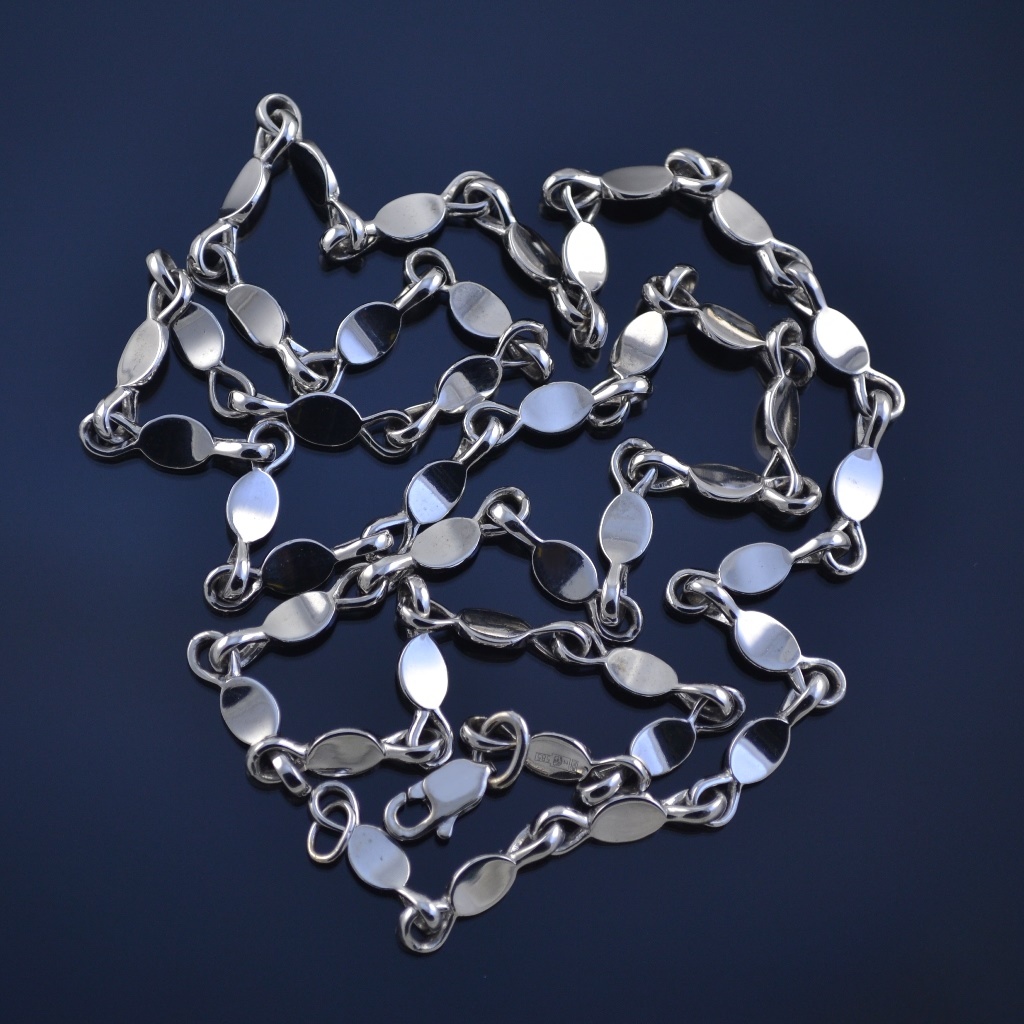 Серебряная цепочка эксклюзивное плетение Капля на заказ (цена за грамм)