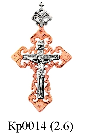 Крест на заказ Кр0014 (Вес 2,6 гр.)