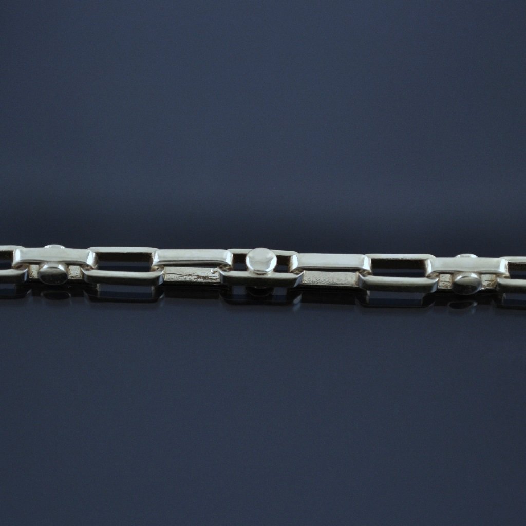 Серебряная цепочка эксклюзивное плетение Носорог (цена за грамм)