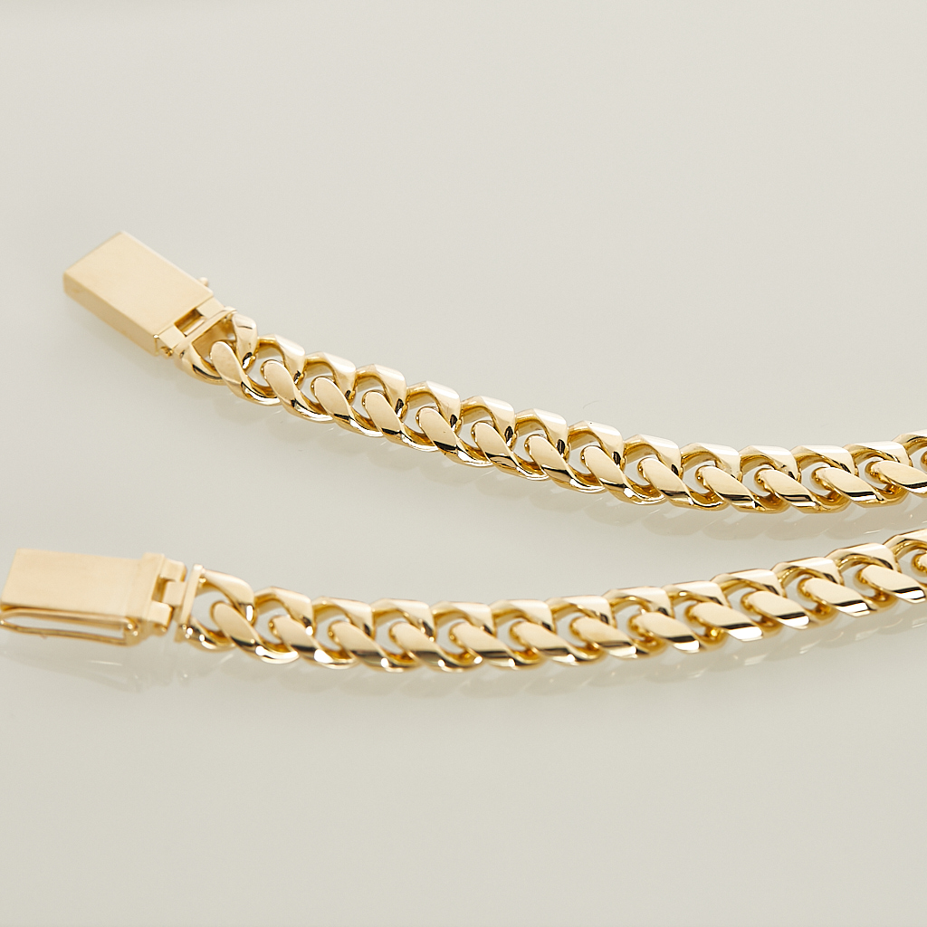 Мужской золотой браслет плетение Панцирное (цена за грамм)