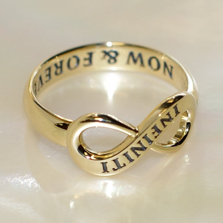 Золотое кольцо с надписью