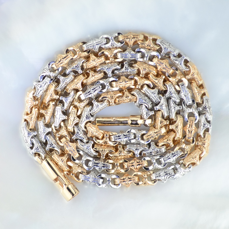 Золотая цепочка плетение Краб Средний (цена за грамм)