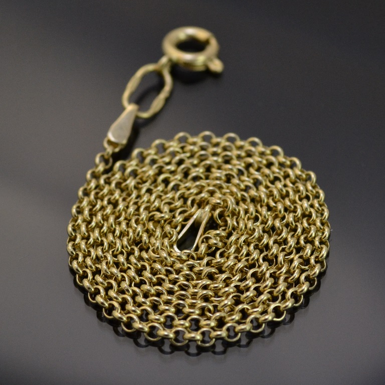 Золотая цепочка плетение Французское станочное диаметром 1,8мм на заказ (цена за грамм)