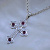 Крест из белого золота с бриллиантами и рубинами (Вес 13 гр.)
