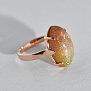 Женское кольцо из красного золота с опалом (Вес: 4 гр.)Вес: 16 гр.)