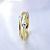 Женское кольцо из жёлтого золота с крупными бриллиантами (Вес 4 гр.)