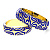 Обручальные кольца коллекция Тигр с эмалью на заказ (Вес пары: 16 гр.)