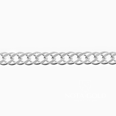 Цепочка из серебра 925 пробы плетение Двойной Ромб станочное длиной 65 см (Вес: 7,252 гр.)