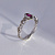 Женское кольцо из белого золота с драгоценным камнем Клиента (Вес 2,6 гр.)