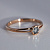 Женское золотое помолвочное кольцо из белого золота с бриллиантом (Вес: 1,5 гр.)