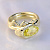 Эксклюзивное золотое кольцо в форме змеи с драгоценным камнем Клиента (Вес: 15 гр.)