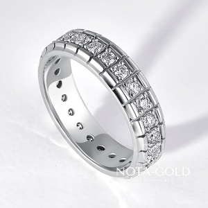 Кольцо из белого золота с 25 бриллиантами (Вес 5,6 гр.)