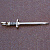 Подвеска меч на заказ (Вес: 2 гр.)
