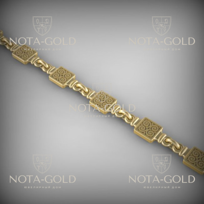 Золотая цепочка эксклюзивное плетение Нэхэ на заказ (цена за грамм)