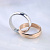 Двойное золотое кольцо из двух колец из красного и белого золота (Вес 11 гр.)