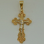Крест из золота с родированием на заказ (Вес: 11 гр.)