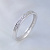 Женское золотое кольцо из белого золота с бриллиантами по окружности (Вес: 2 гр.)