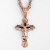 Нательный православный крест из серебра с позолотой и эмалью (Вес 21 гр.)