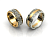 Двухцветные обручальные кольца с бриллиантами и рельефным узором на заказ  (Вес пары: 24 гр.)