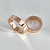 Классические обручальные кольца из красного золота с бриллиантами (Вес пары 20 гр.)