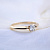 Классическое золотое помолвочное кольцо из красного золота с бриллиантом (Вес: 2 гр.)