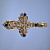 Крестик из красного золота с сапфирами (Вес 11 гр.)