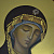 Оклады для иконы Божией Матери из черненого золота с гранатами, бриллиантами и эмалью (Вес: 35,5 гр.)