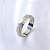 Эксклюзивное матовое кольцо из белого золота с личной гравировкой (Вес: 3,5 гр.)