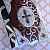 Серебряный оклад-накладка на икону в виде книги с эмалью, топазами и гранатами на заказ (Вес: 89 гр.)