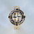 Кольцо печатка Роза ветров 30171 из золота с сапфирами (Вес 6,5 гр.)