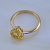 Кольцо с цитрином из красного золота  (Вес: 3 гр.)