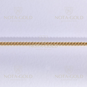 Цепочка из желтого золота 585 пробы плетение Панцирь станочное длиной 60 см (Вес: 4,91 гр.)