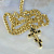 Православный нательный крестик с золотой цепочкой плетения Бисмарк (Вес: 66 гр.)