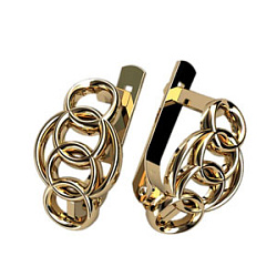 Серьги на заказ 4299 (Вес: 2,60 гр.)