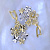 Эксклюзивные серьги Цветочки из золота или серебра с бриллиантами (Вес: 21,5 гр.)