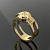 Авторское кольцо из жёлтого золота с натуральными бриллиантами (Вес: 14,5 гр.)