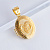 Золотой открывающийся овальный медальон с инициалом и знаком Овен (Вес 20,2 гр.)