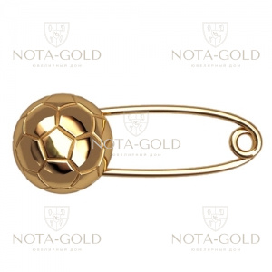 Булавка с футбольным мячом из красного золота 90014 (Вес: 1,68 гр.)