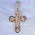 Большой православный крест из красного золота с Распятием и ликами Святых (Вес: 36 гр.)