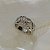 Женское кольцо с сердцами и бриллиантом на заказ (Вес: 6 гр.)