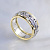 Мужское кольцо из двух видов золота с коронами и бриллиантами (Вес: 11,5 гр.)
