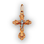 Крест нательный из золота двух цветов (Вес: 10,0 гр.)